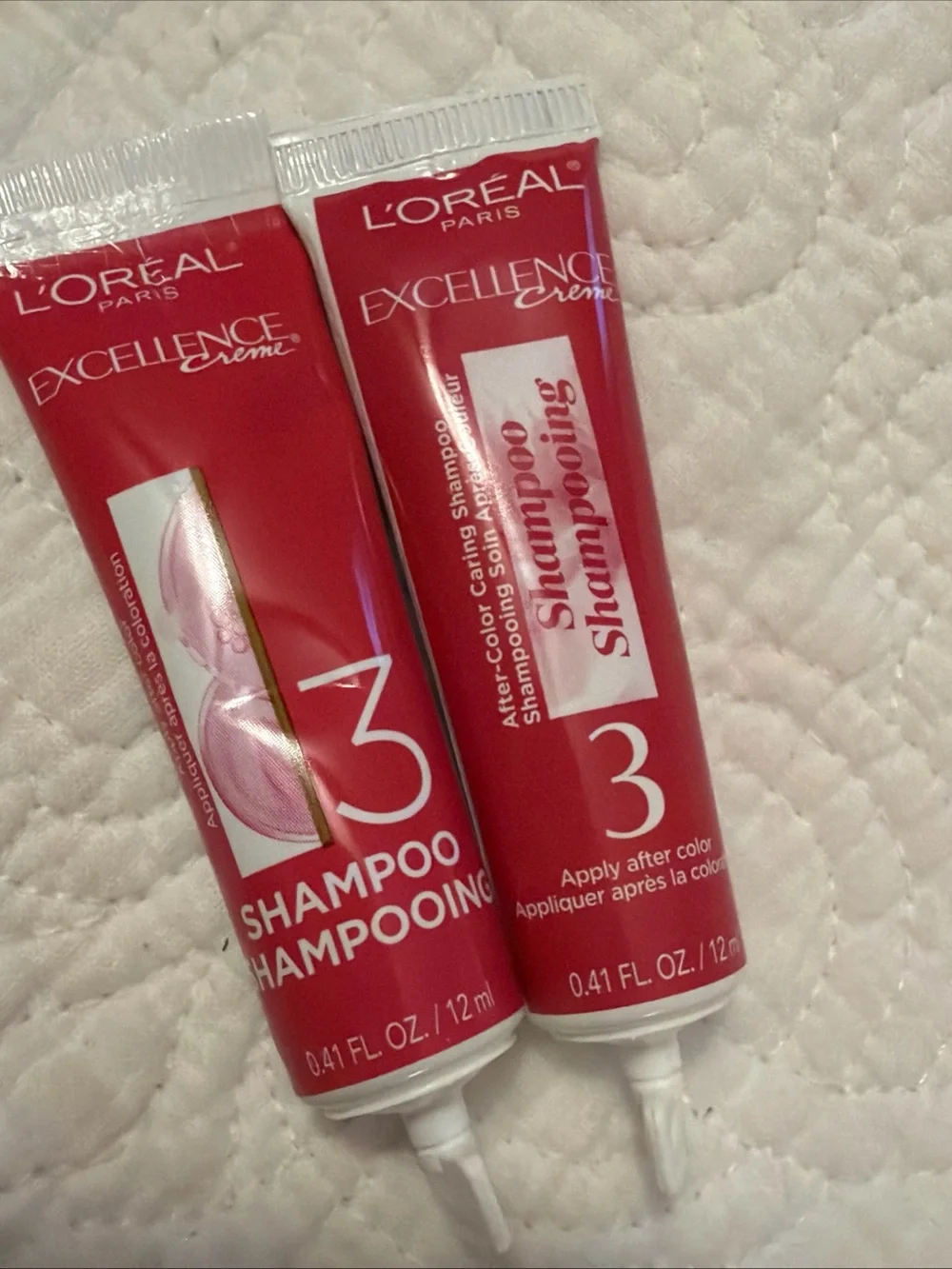 L'Oreal Hair Color & Care Tubes in Pink and Gold